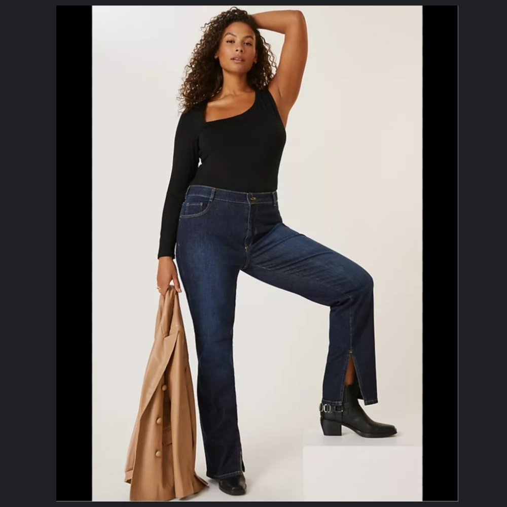 NWT Anthropologie Pilcro and the Letterpress Straight the Split Bootcut Jeans 29